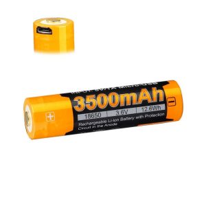 Fenix Battery  USB Rechargeable18650 Lithium Ion 3500mAh