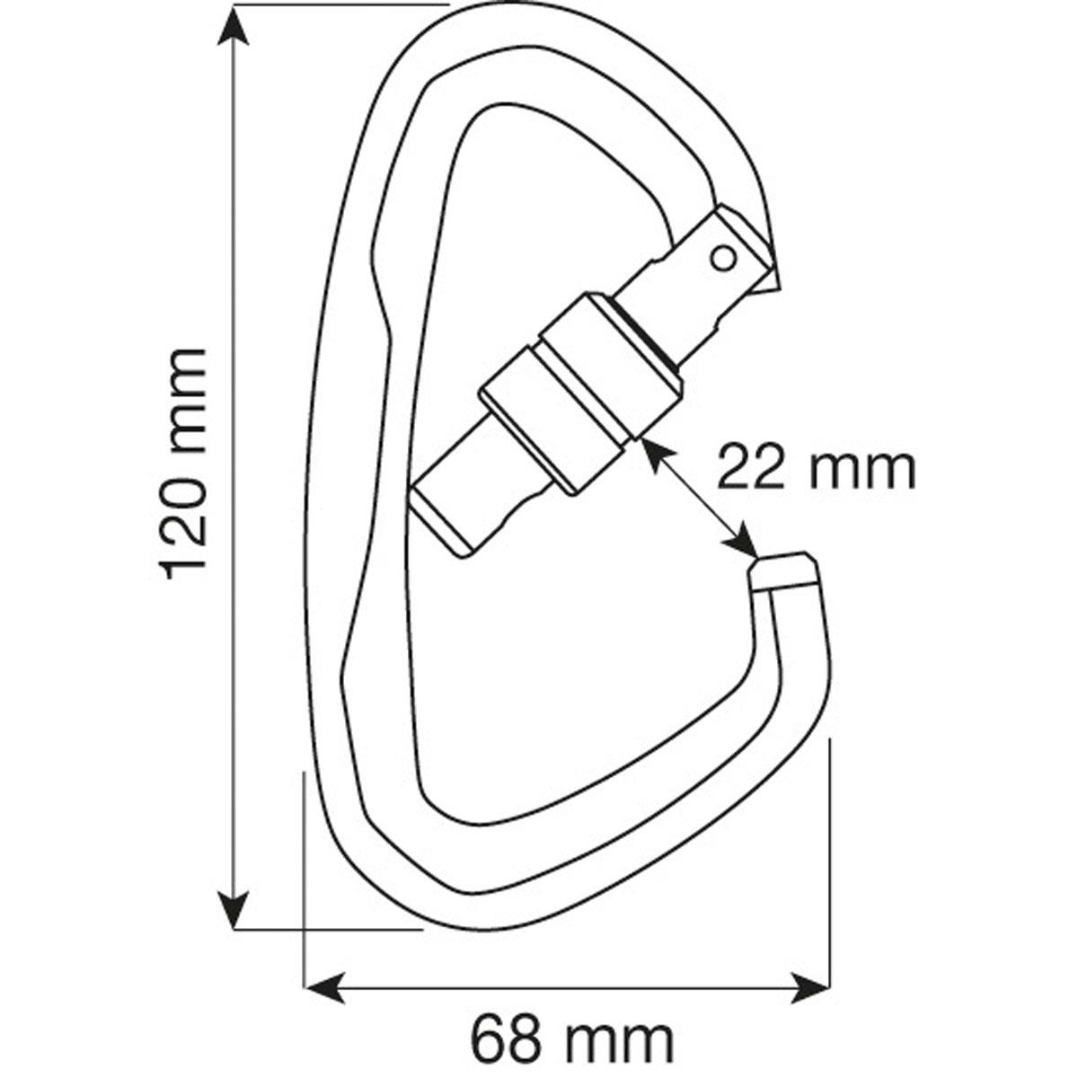Camp Atlas Lock Carabiner - 40kN - Image 5