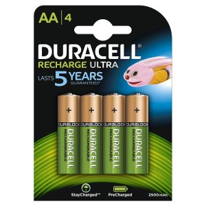 Duracell Recharge Ultra AA Batteries - 4-Pack
