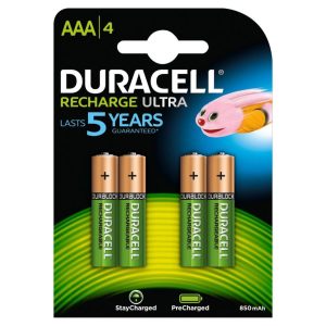 Duracell Recharge Ultra AAA Alkaline Batteries - 4-Pack
